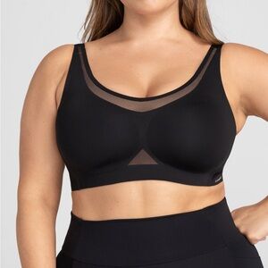 Honeylove Women’s Black CrossFlex Activity Bra in Runway Size 44C/D